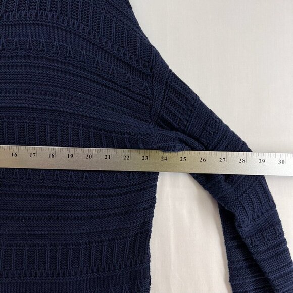 GAP Sweater Womens Size 2XL Striped Jacquard Jumper Long Sleeve Pullover Blue - Picture 9 of 11